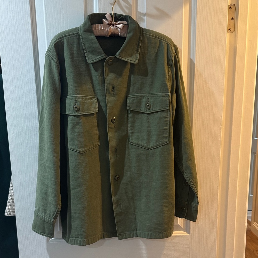 Faherty Olive Utility Jacket